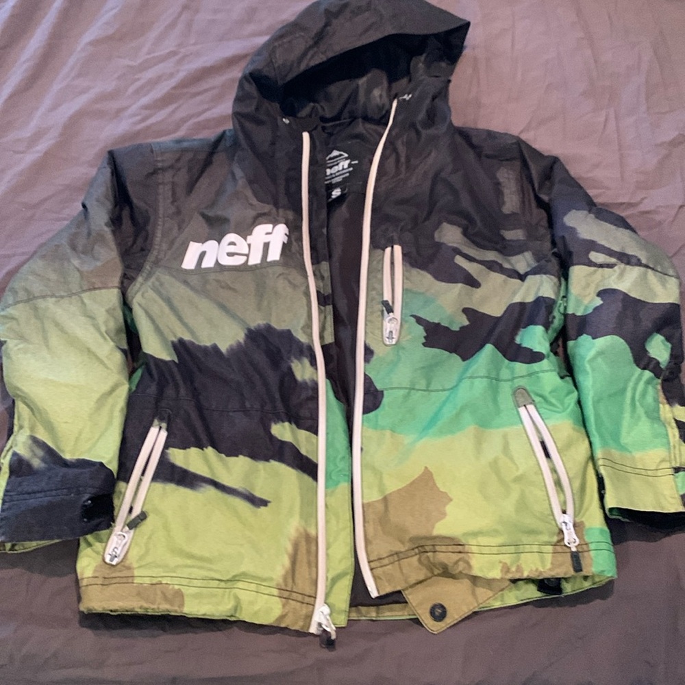 Kids Neff Camo snowboard/ski jacket size S